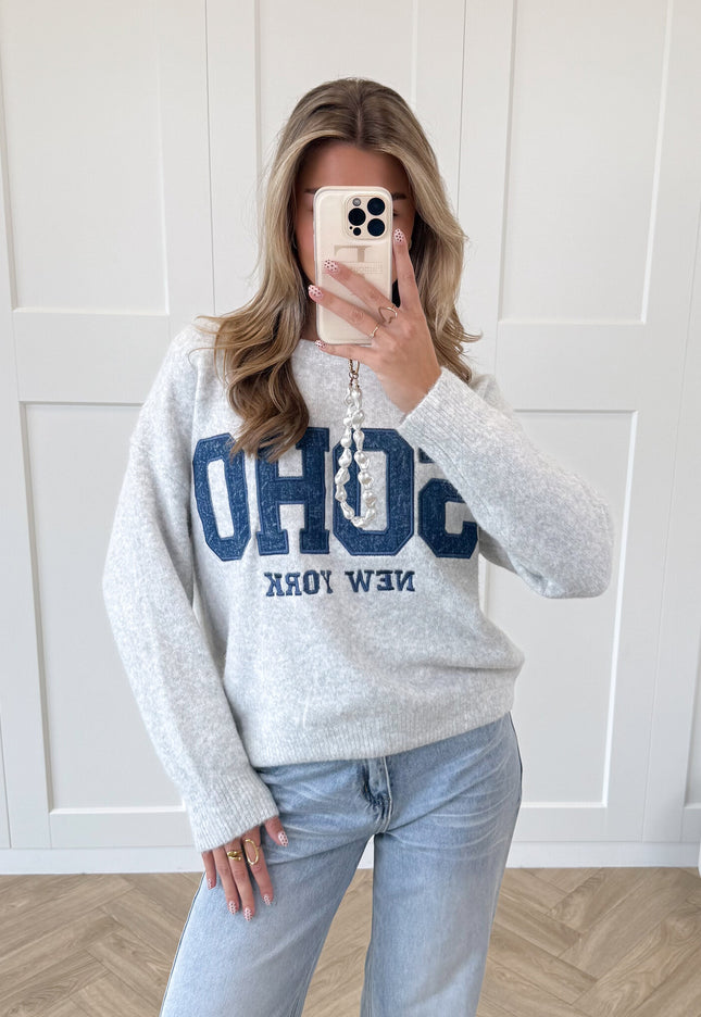 Famous Online Store Trui Soho grijs