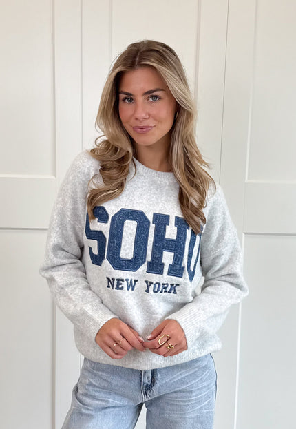 Famous Online Store Trui Soho grijs