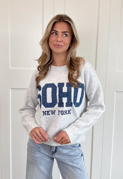 Famous Online Store Trui Soho grijs