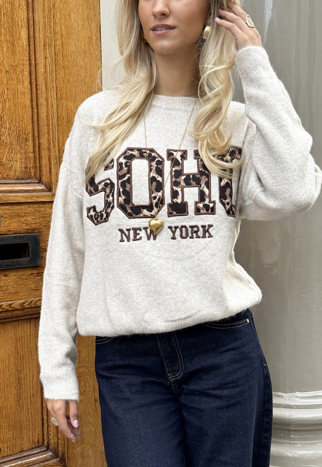 Famous Online Store Trui Soho leopard