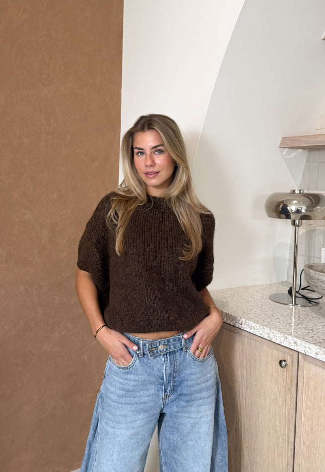 Famous Online Store Trui Suus donkerbruin