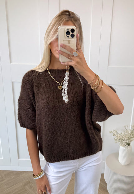 Famous Online Store Trui Suus donkerbruin