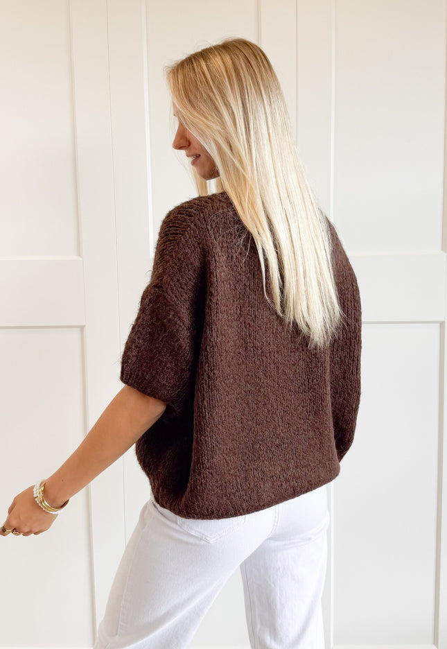 Famous Online Store Trui Suus donkerbruin