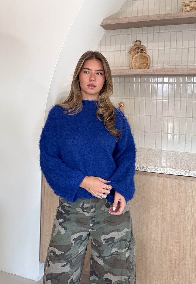 Famous Online Store Trui Veerle blauw