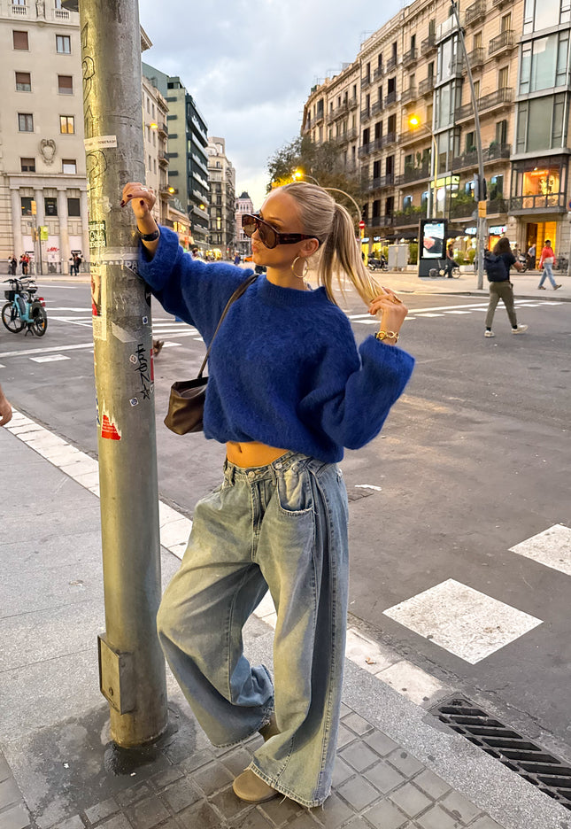 Famous Online Store Trui Veerle blauw