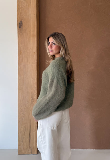 Famous Online Store Trui Veerle groen