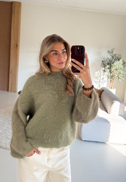 Famous Online Store Trui Veerle groen