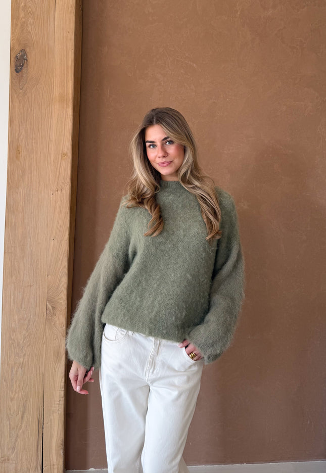 Famous Online Store Trui Veerle groen