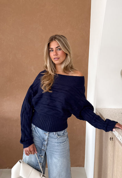 Famous Online Store Tyla trui navy