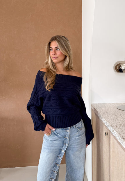 Famous Online Store Tyla trui navy