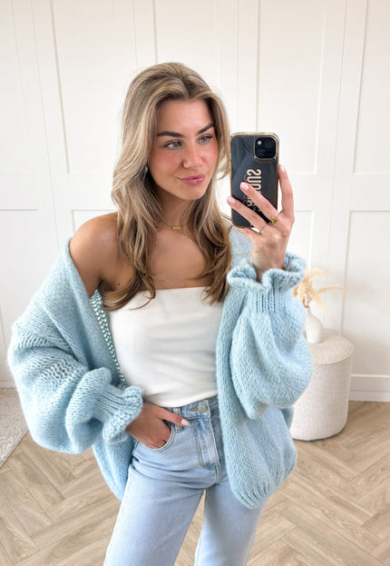 Famous Online Store Vest Alix lichtblauw