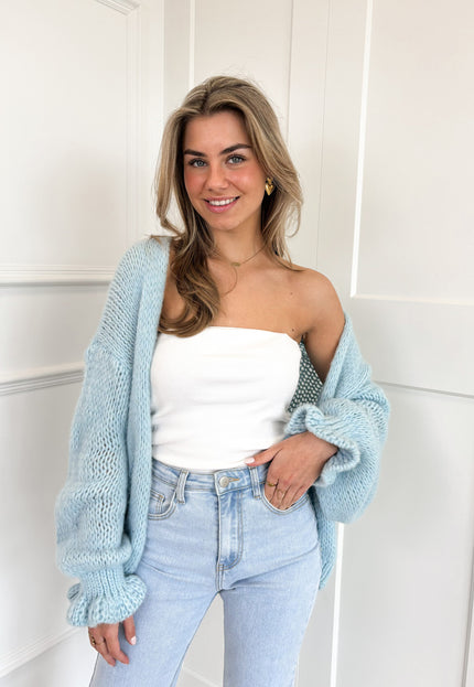 Famous Online Store Vest Alix lichtblauw