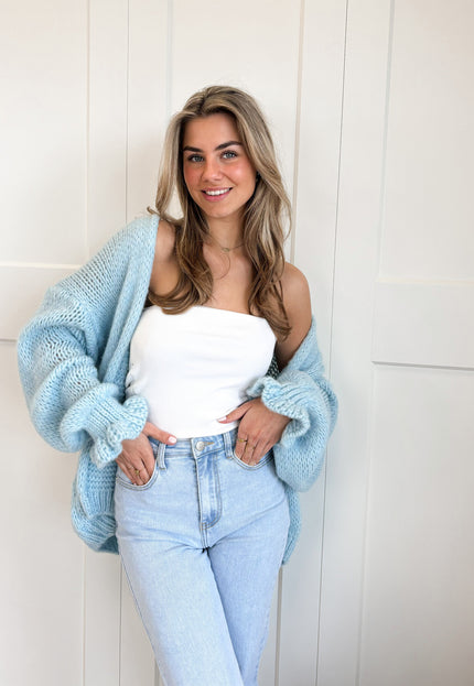 Famous Online Store Vest Alix lichtblauw