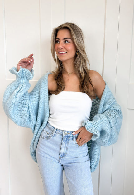 Famous Online Store Vest Alix lichtblauw