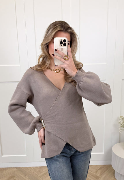 Famous Online Store Vest Elara taupe