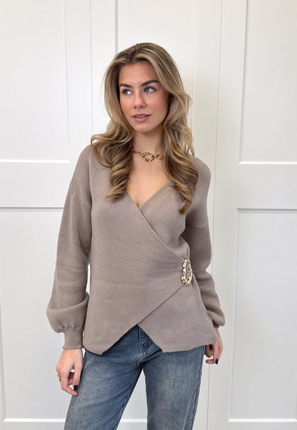 Famous Online Store Vest Elara taupe