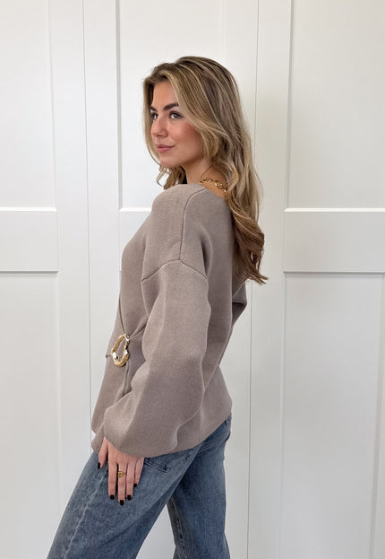 Famous Online Store Vest Elara taupe
