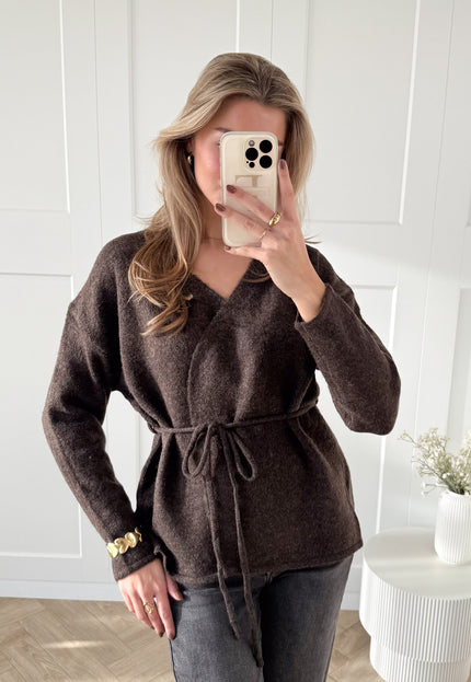 Famous Online Store Vest Elina bruin