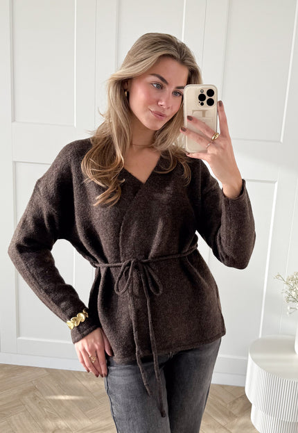 Famous Online Store Vest Elina bruin