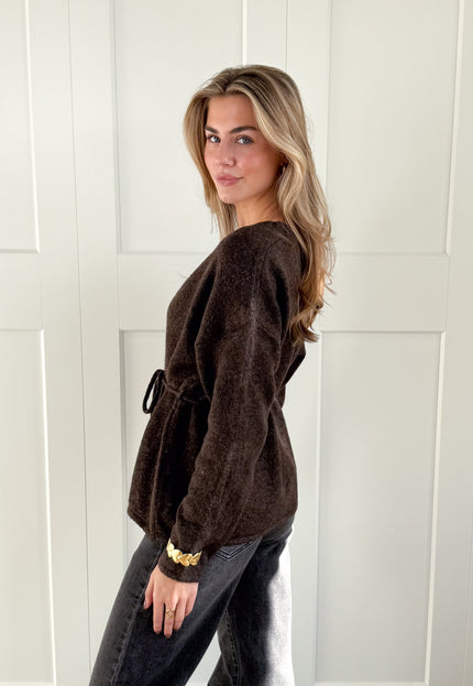 Famous Online Store Vest Elina bruin