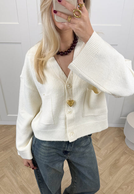 Famous Online Store Vest Lena off white