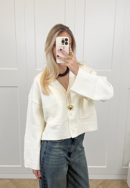 Famous Online Store Vest Lena off white