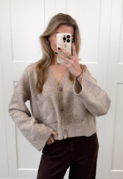 Famous Online Store Vest Lena taupe