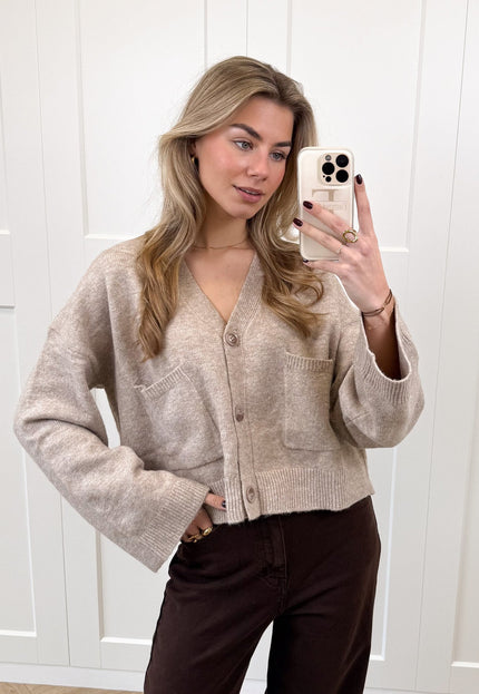 Famous Online Store Vest Lena taupe