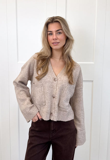 Famous Online Store Vest Lena taupe