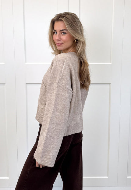 Famous Online Store Vest Lena taupe