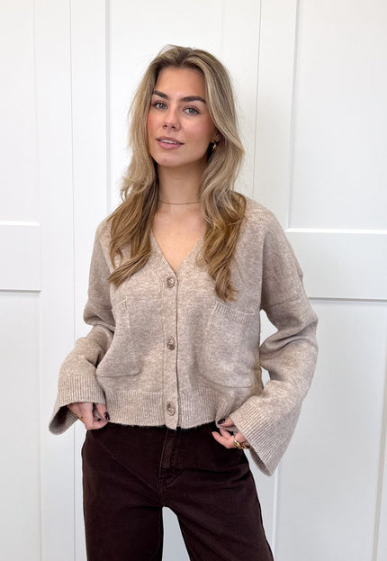 Famous Online Store Vest Lena taupe