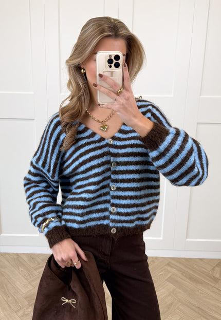 Famous Online Store Vest Sophie blauw