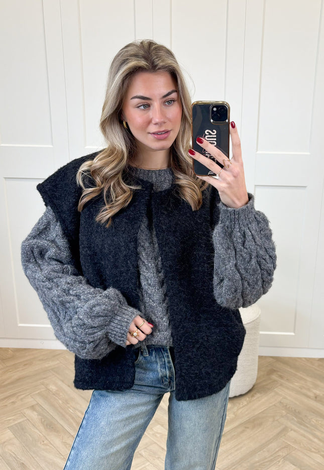 Famous Online Store Vest Valerie zwart