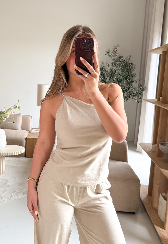 Famous Online Store Violet top beige