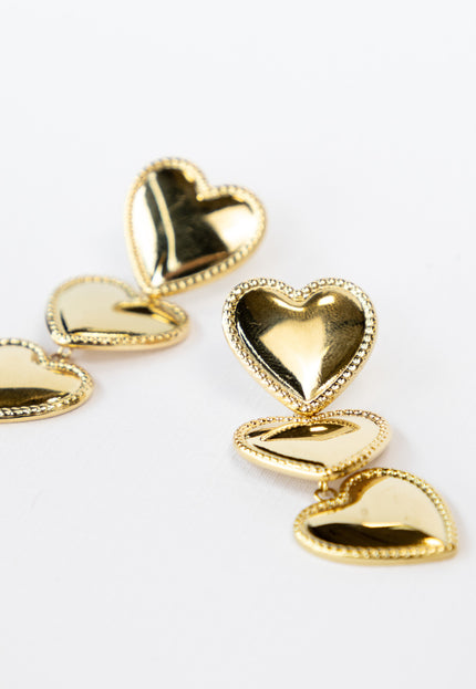 Famous Online Store Waterfall oorbel heart goud