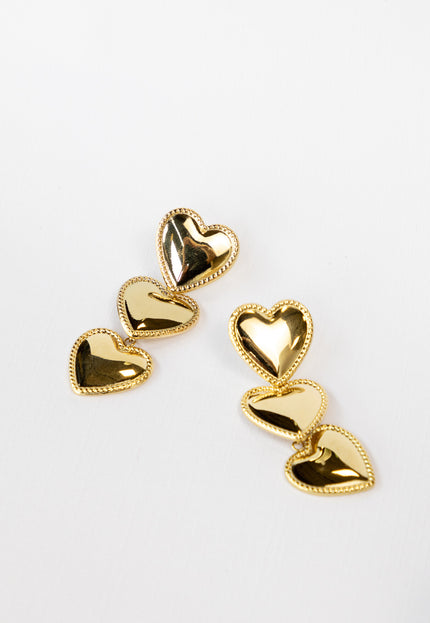 Famous Online Store Waterfall oorbel heart goud