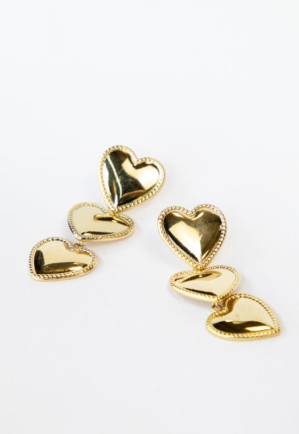 Famous Online Store Waterfall oorbel heart goud