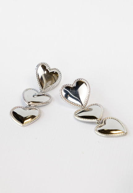 Famous Online Store Waterfall oorbel heart zilver