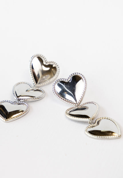 Famous Online Store Waterfall oorbel heart zilver
