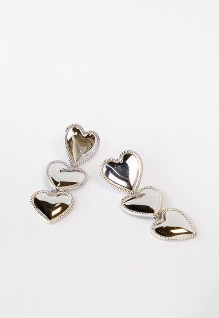 Famous Online Store Waterfall oorbel heart zilver