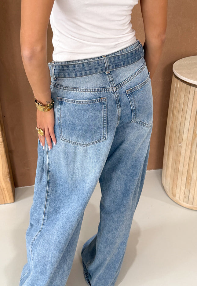 Famous Online Store Wide leg jeans Aimee lichtblauw
