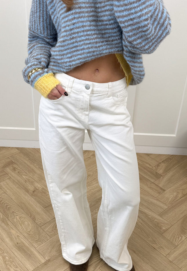 Famous Online Store Wide leg jeans Avelyn wit