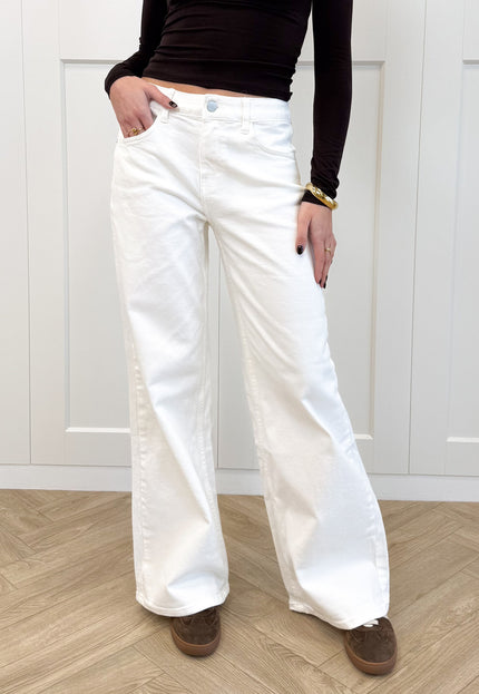 Famous Online Store Wide leg jeans Avelyn wit