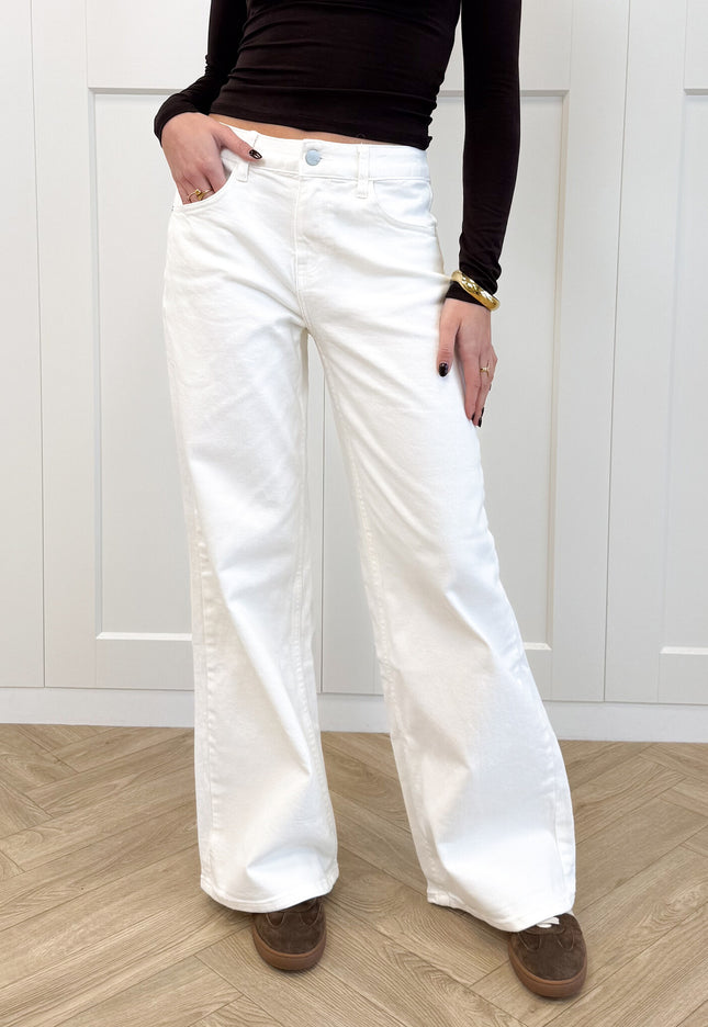 Famous Online Store Wide leg jeans Avelyn wit