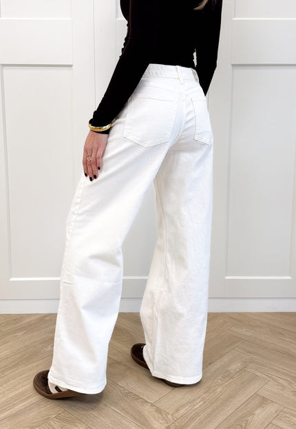 Famous Online Store Wide leg jeans Avelyn wit