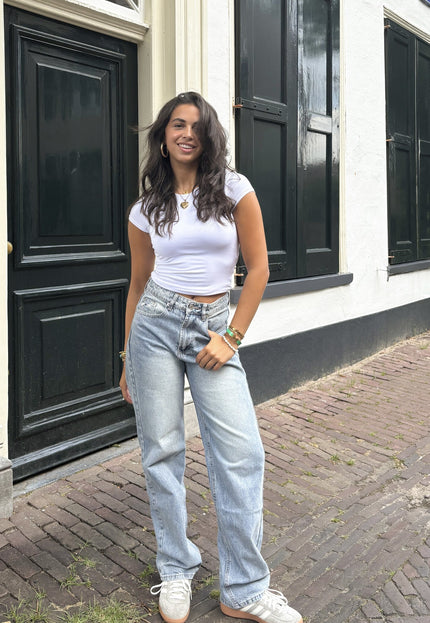 Famous Online Store Wide leg  jeans Mila blauw