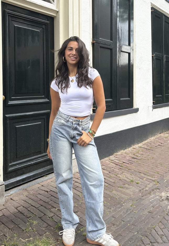 Famous Online Store Wide leg  jeans Mila blauw