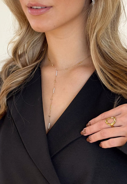 Famous Online Store Y-vorm  ketting Crystal Glow