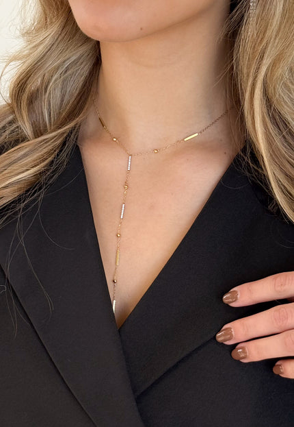 Famous Online Store Y-vorm  ketting Crystal Glow