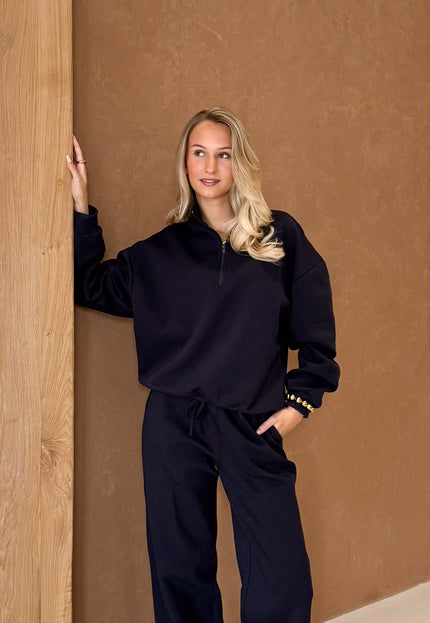 Famous Online Store Zipper sweater Elira navy